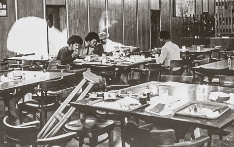 photo of Black students at the Ratty, 1974